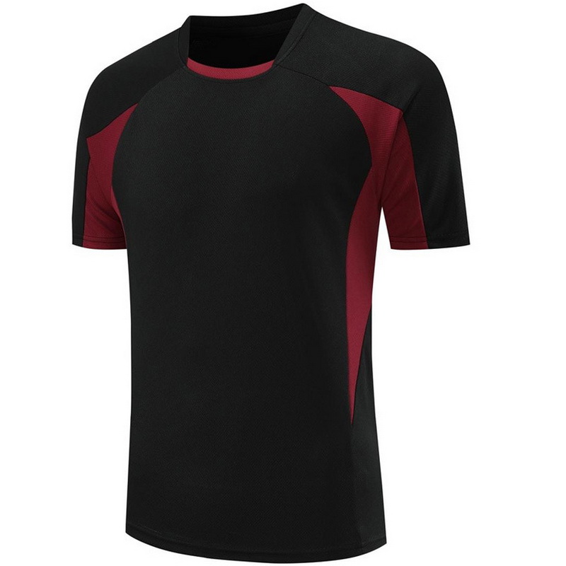 Black/Red Fans Sportswear Running Men's Soccer Shirt