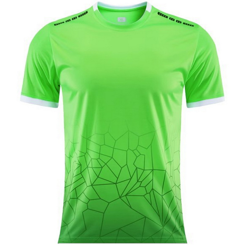 Green Cracks Sportswear Running Men's Soccer Shirt