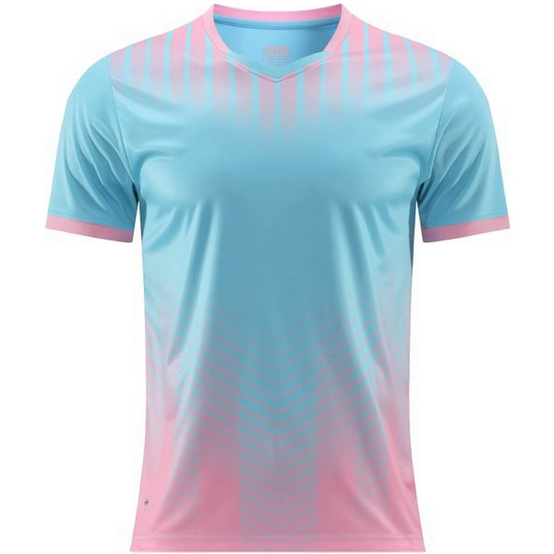 Teal/Pink Game Fans Uniform Walking Men's Soccer Shirt