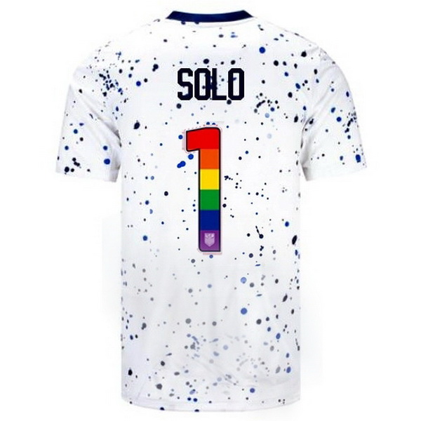 USA Hope Solo White 23/24 Pride Men's Soccer Jersey