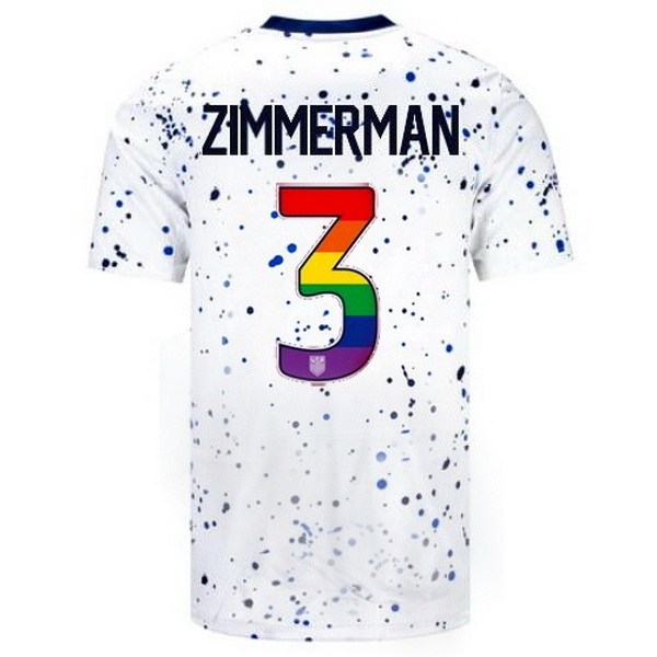 USA Walker Zimmerman White 23/24 Pride Men's Soccer Jersey