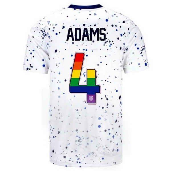 USA Tyler Adams White 23/24 Pride Men's Soccer Jersey