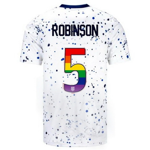 USA Antonee Robinson White 23/24 Pride Men's Soccer Jersey