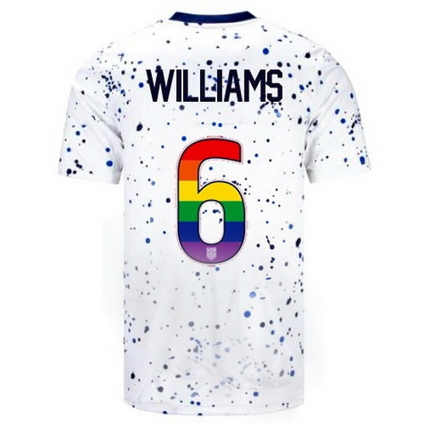 USA Lynn Williams White 23/24 Pride Men's Soccer Jersey