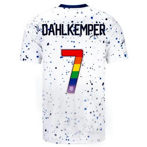 USA Abby Dahlkemper White 23/24 Pride Men's Soccer Jersey