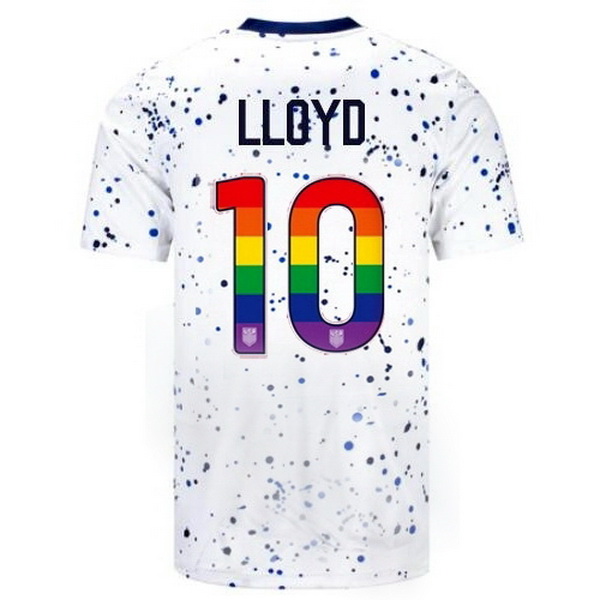 USA Carli Lloyd White 23/24 Pride Men's Soccer Jersey