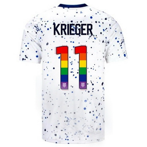 USA Ali Krieger White 23/24 Pride Men's Soccer Jersey