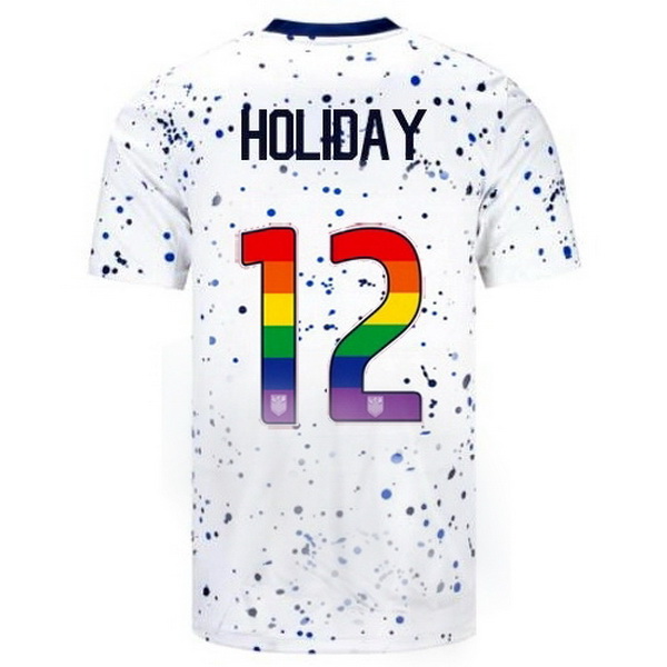 USA Lauren Holiday White 23/24 Pride Men's Soccer Jersey