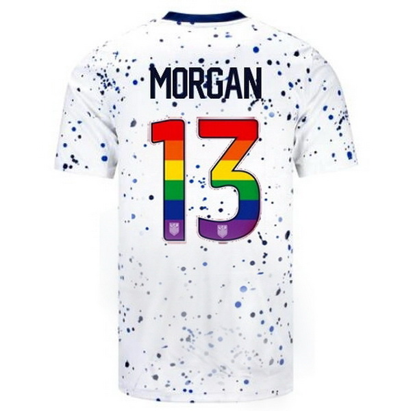 USA Alex Morgan White 23/24 Pride Men's Soccer Jersey