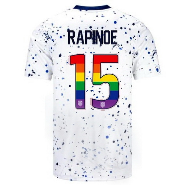 USA Megan Rapinoe White 23/24 Pride Men's Soccer Jersey