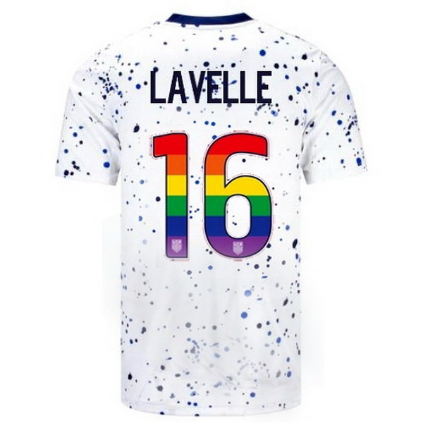 USA Rose Lavelle White 23/24 Pride Men's Soccer Jersey