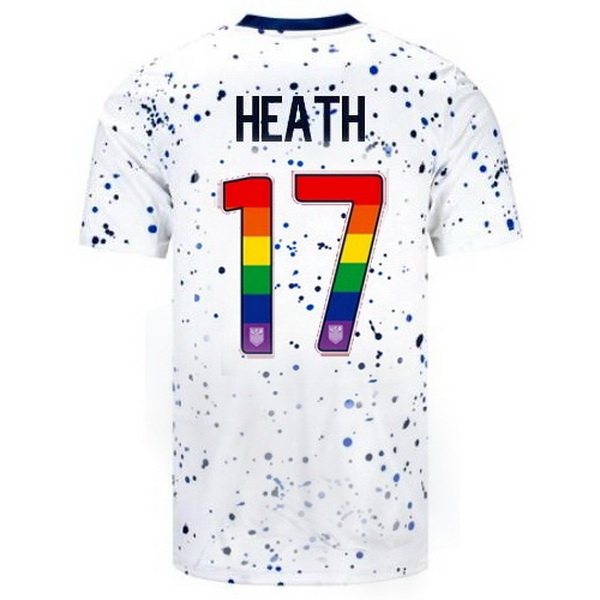 USA Tobin Heath White 23/24 Pride Men's Soccer Jersey