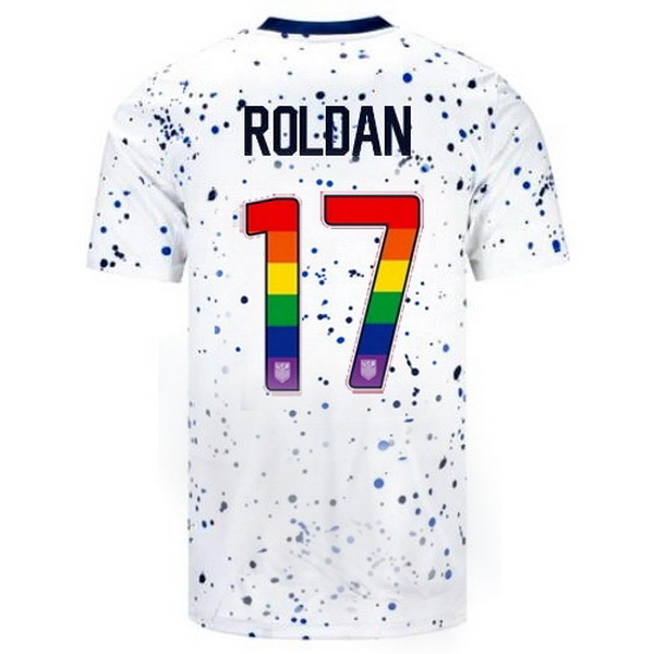 USA Cristian Roldan White 23/24 Pride Men's Soccer Jersey