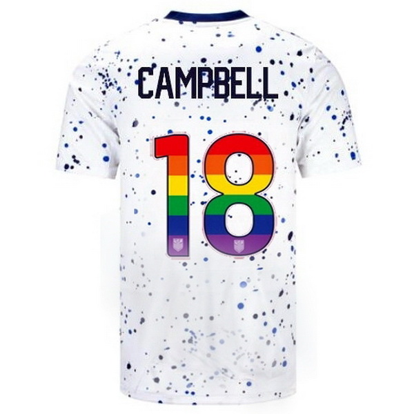 USA Jane Campbell White 23/24 Pride Men's Soccer Jersey