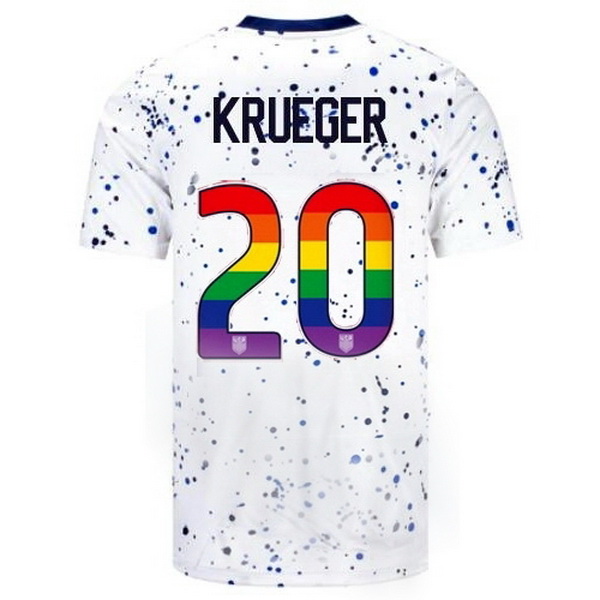 USA Casey Krueger White 23/24 Pride Men's Soccer Jersey