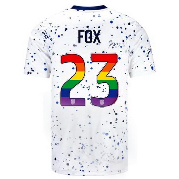 USA Emily Fox White 23/24 Pride Men's Soccer Jersey