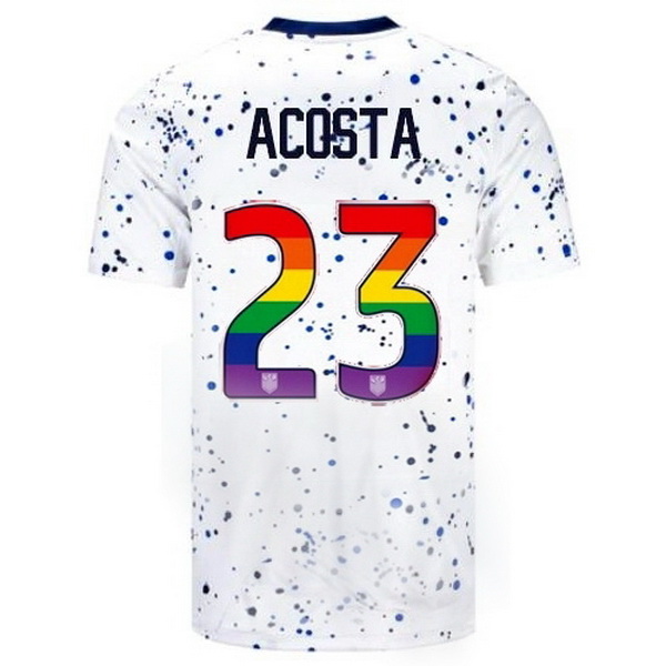 USA Kellyn Acosta White 23/24 Pride Men's Soccer Jersey