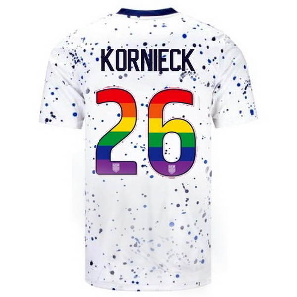 USA Taylor Kornieck White 23/24 Pride Men's Soccer Jersey