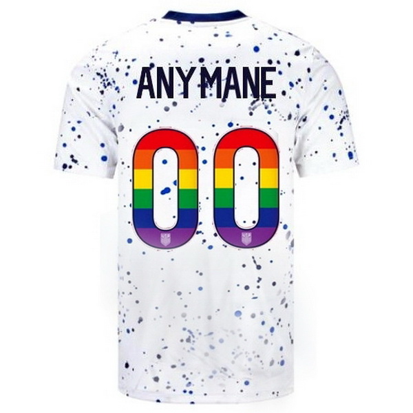 USA Customized White 23/24 Pride Men's Soccer Jersey