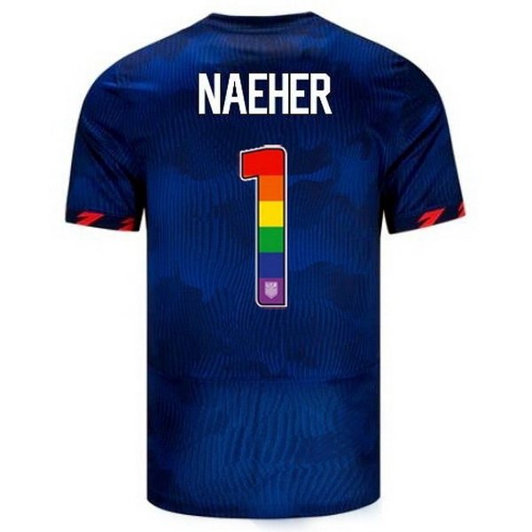 USA Alyssa Naeher Blue 23/24 Pride Men's Soccer Jersey