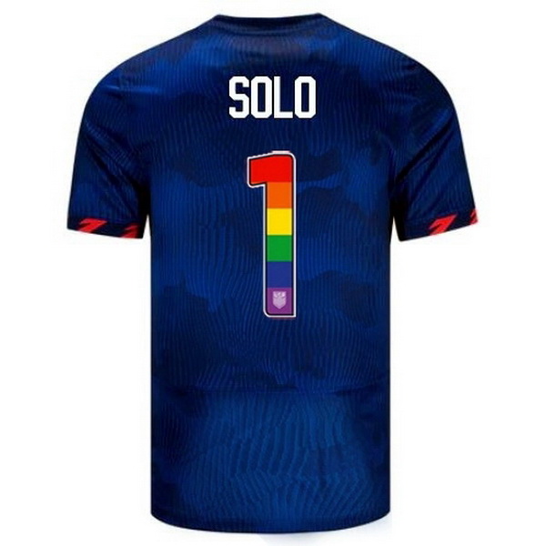 USA Hope Solo Blue 23/24 Pride Men's Soccer Jersey