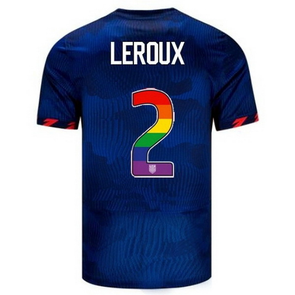 USA Sydney Leroux Blue 23/24 Pride Men's Soccer Jersey