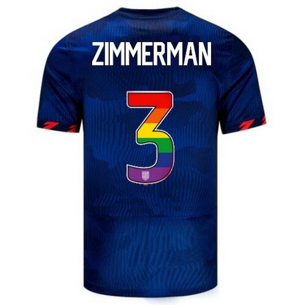 USA Walker Zimmerman Blue 23/24 Pride Men's Soccer Jersey