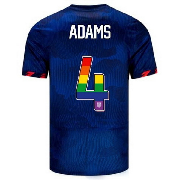 USA Tyler Adams Blue 23/24 Pride Men's Soccer Jersey