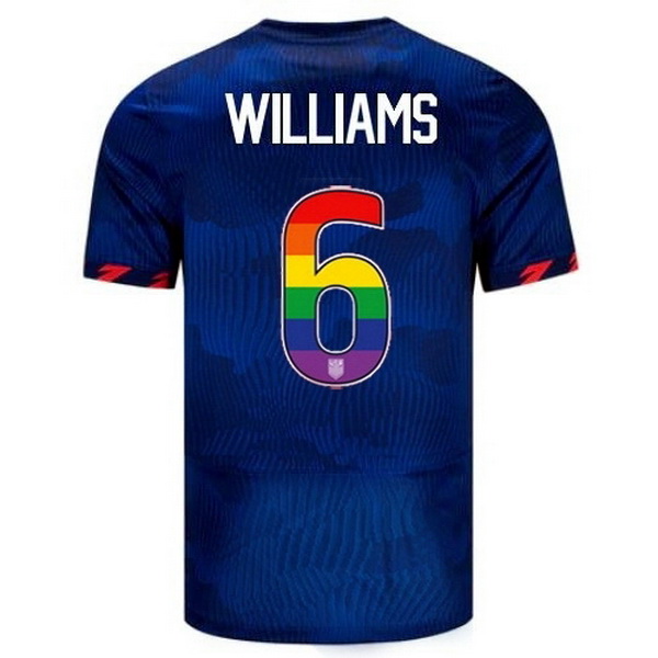 USA Lynn Williams Blue 23/24 Pride Men's Soccer Jersey