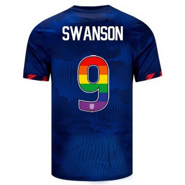 USA Mallory Swanson Blue 23/24 Pride Men's Soccer Jersey