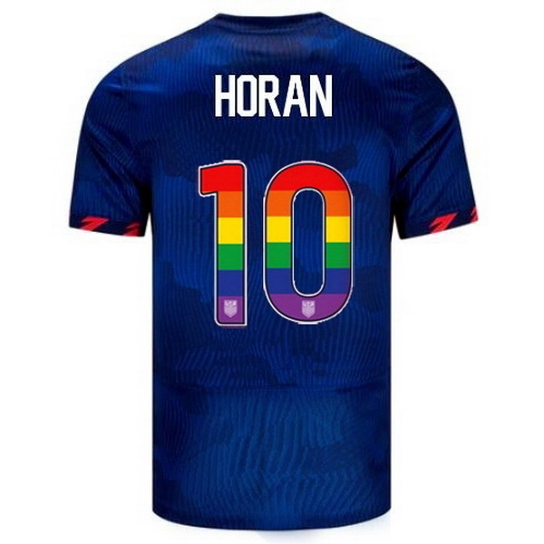 USA Lindsey Horan Blue 23/24 Pride Men's Soccer Jersey