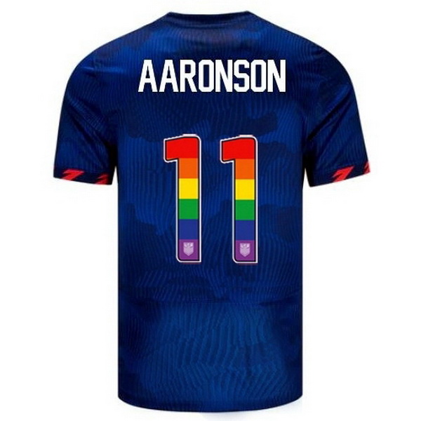 USA Brenden Aaronson Blue 23/24 Pride Men's Soccer Jersey