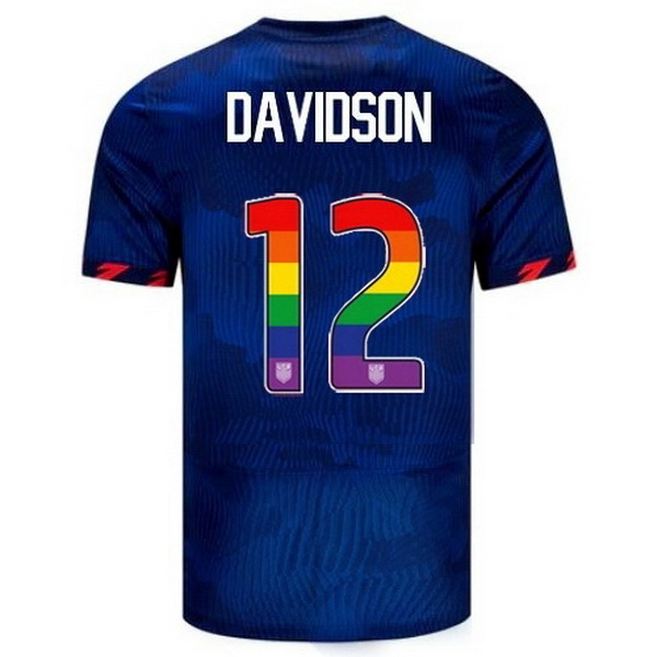 USA Tierna Davidson Blue 23/24 Pride Men's Soccer Jersey