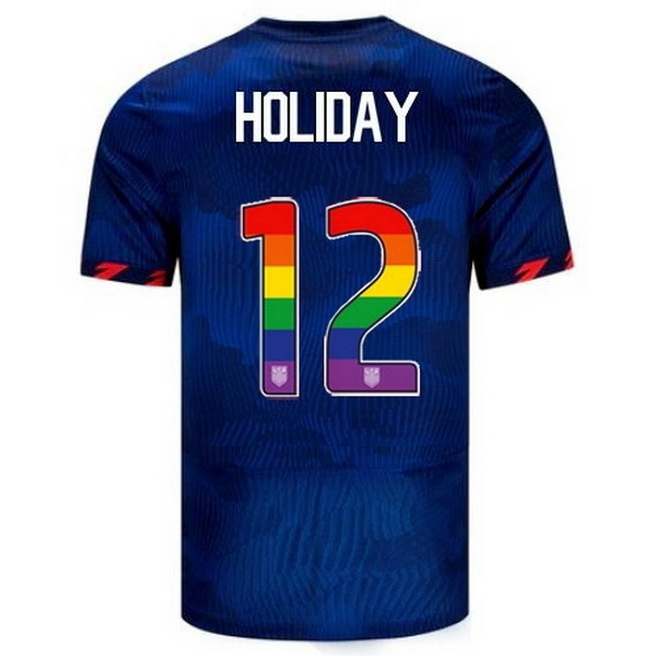 USA Lauren Holiday Blue 23/24 Pride Men's Soccer Jersey