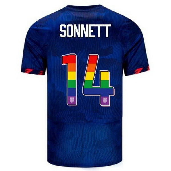 USA Emily Sonnett Blue 23/24 Pride Men's Soccer Jersey