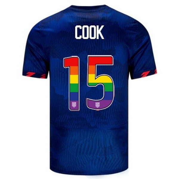 USA Alana Cook Blue 23/24 Pride Men's Soccer Jersey