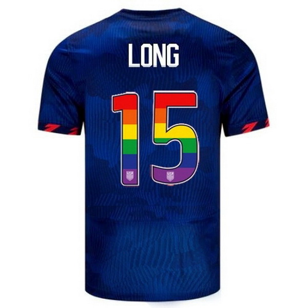 USA Aaron Long Blue 23/24 Pride Men's Soccer Jersey