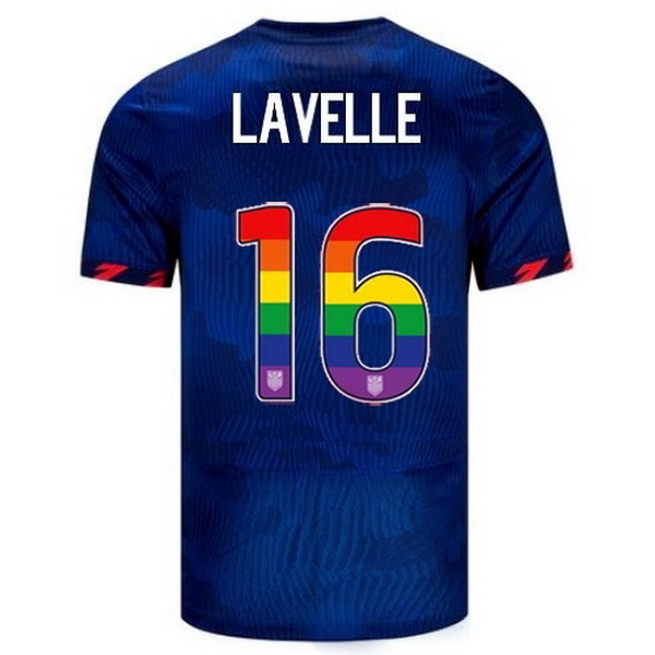 USA Rose Lavelle Blue 23/24 Pride Men's Soccer Jersey