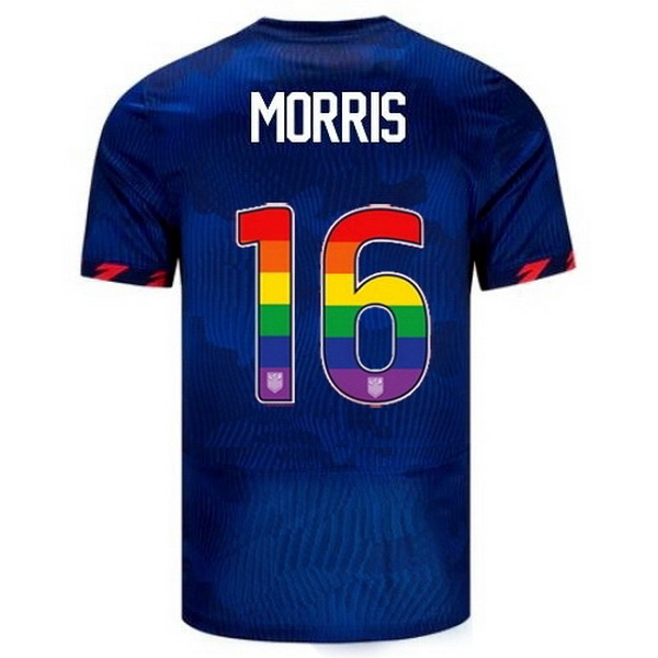 USA Jordan Morris Blue 23/24 Pride Men's Soccer Jersey