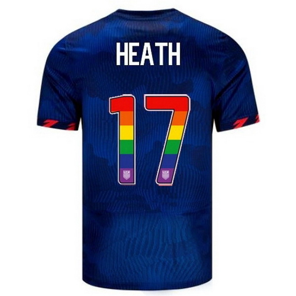 USA Tobin Heath Blue 23/24 Pride Men's Soccer Jersey