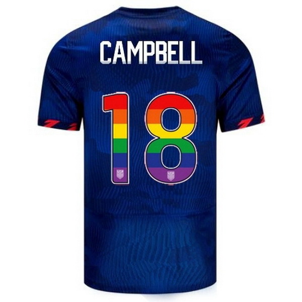 USA Jane Campbell Blue 23/24 Pride Men's Soccer Jersey