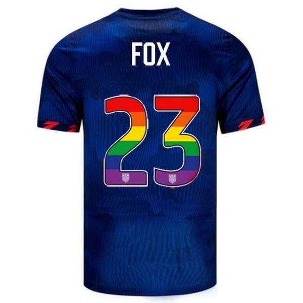 USA Emily Fox Blue 23/24 Pride Men's Soccer Jersey