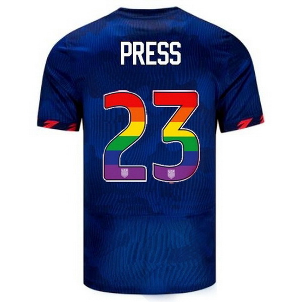 USA Christen Press Blue 23/24 Pride Men's Soccer Jersey