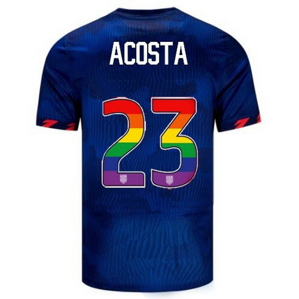 USA Kellyn Acosta Blue 23/24 Pride Men's Soccer Jersey