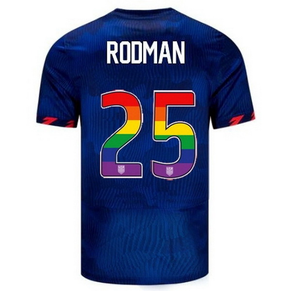 USA Trinity Rodman Blue 23/24 Pride Men's Soccer Jersey