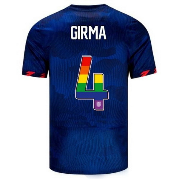 USA Naomi Girma Blue 23/24 Pride Men's Soccer Jersey