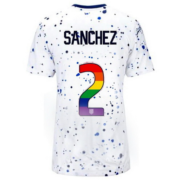 USA Ashley Sanchez White 23/24 Pride Women's Soccer Jersey