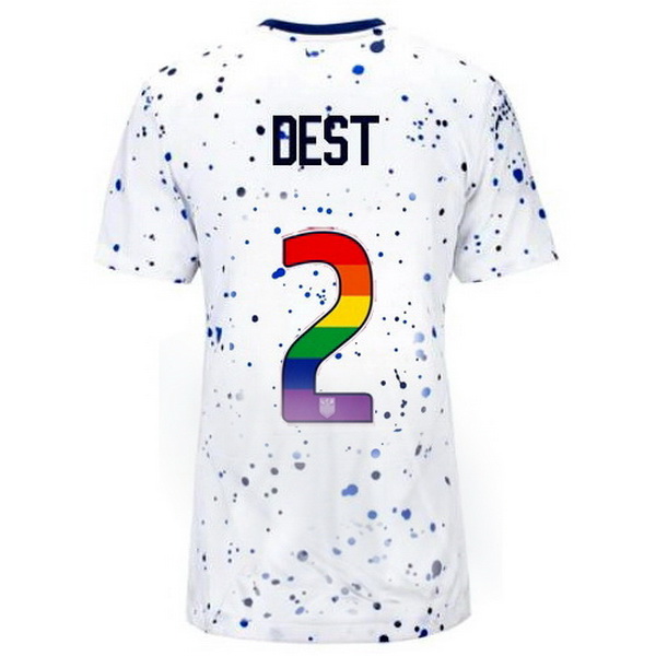 USA Sergino Dest White 23/24 Pride Women's Soccer Jersey