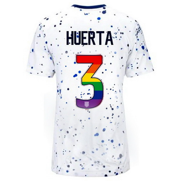 USA Sofia Huerta White 23/24 Pride Women's Soccer Jersey