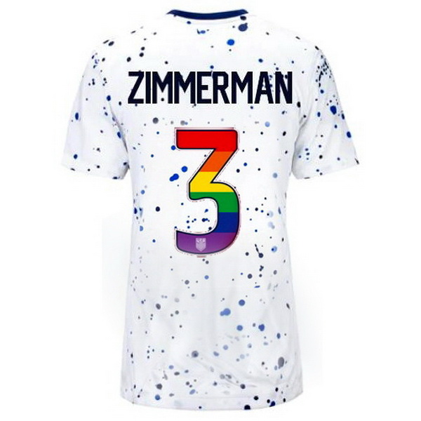 USA Walker Zimmerman White 23/24 Pride Women's Soccer Jersey